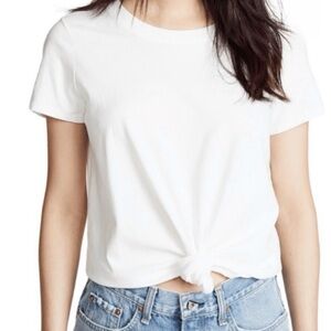 Madewell | Knit Cotton tee with front tie